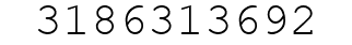 Number 3186313692.