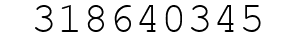 Number 318640345.