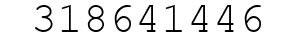 Number 318641446.