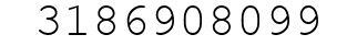 Number 3186908099.