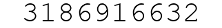 Number 3186916632.