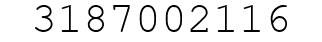 Number 3187002116.