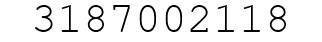 Number 3187002118.