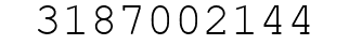 Number 3187002144.