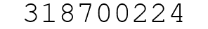 Number 318700224.