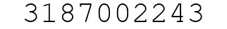 Number 3187002243.