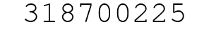 Number 318700225.