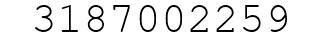 Number 3187002259.