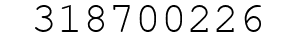Number 318700226.