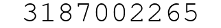 Number 3187002265.
