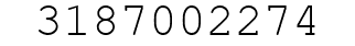 Number 3187002274.