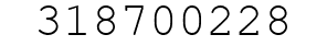 Number 318700228.
