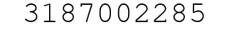 Number 3187002285.