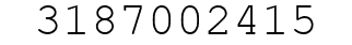Number 3187002415.
