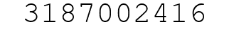 Number 3187002416.