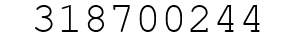 Number 318700244.