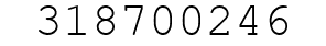 Number 318700246.