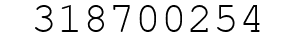 Number 318700254.