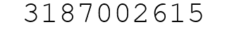 Number 3187002615.