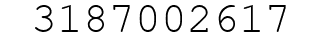 Number 3187002617.