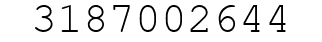 Number 3187002644.