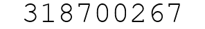 Number 318700267.