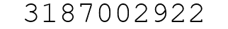 Number 3187002922.