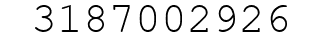 Number 3187002926.