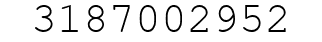 Number 3187002952.
