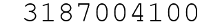 Number 3187004100.