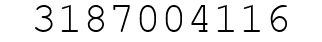 Number 3187004116.