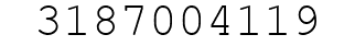 Number 3187004119.