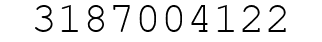 Number 3187004122.