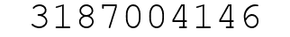 Number 3187004146.