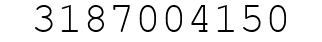 Number 3187004150.