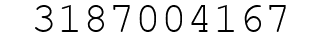 Number 3187004167.