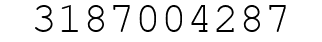 Number 3187004287.
