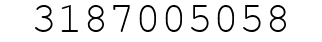 Number 3187005058.