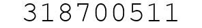 Number 318700511.