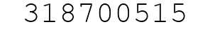 Number 318700515.