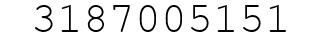 Number 3187005151.