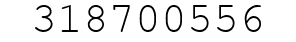 Number 318700556.