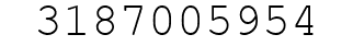 Number 3187005954.