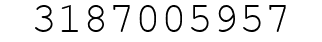 Number 3187005957.