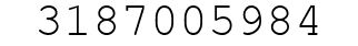 Number 3187005984.