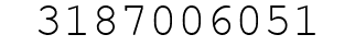 Number 3187006051.