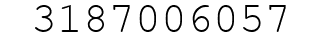 Number 3187006057.