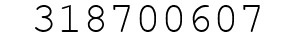 Number 318700607.