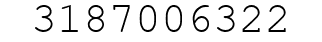 Number 3187006322.
