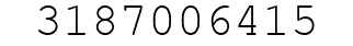 Number 3187006415.
